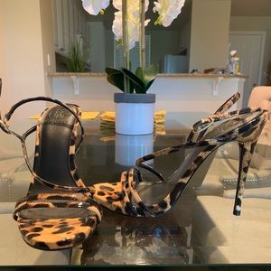 Leopard Print Guess Heels - worn once!